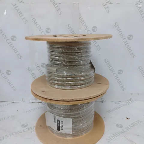 LOT OF 2 METTEX MBS 90-6.0 SLEEVING BRAID 90-6.0MM 10M REEL