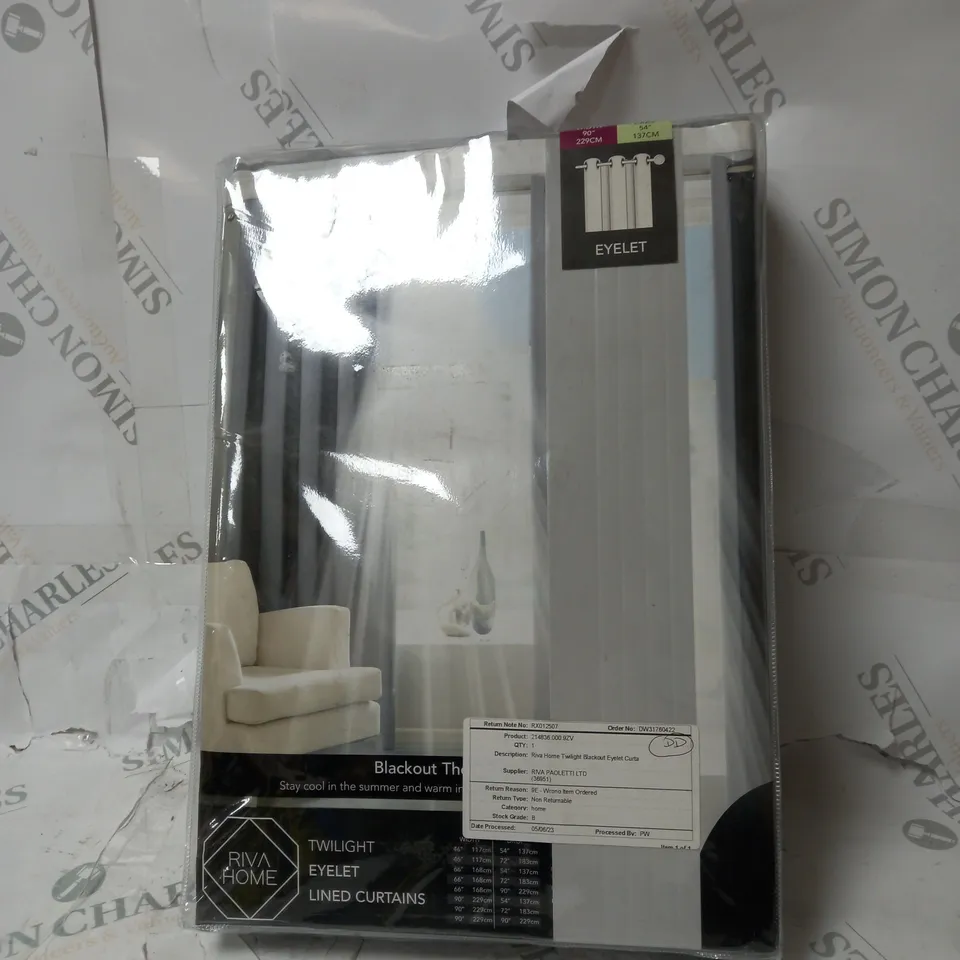 SEALED RIVA HOME TWILIGHT BLACKOUT CURTAINS 