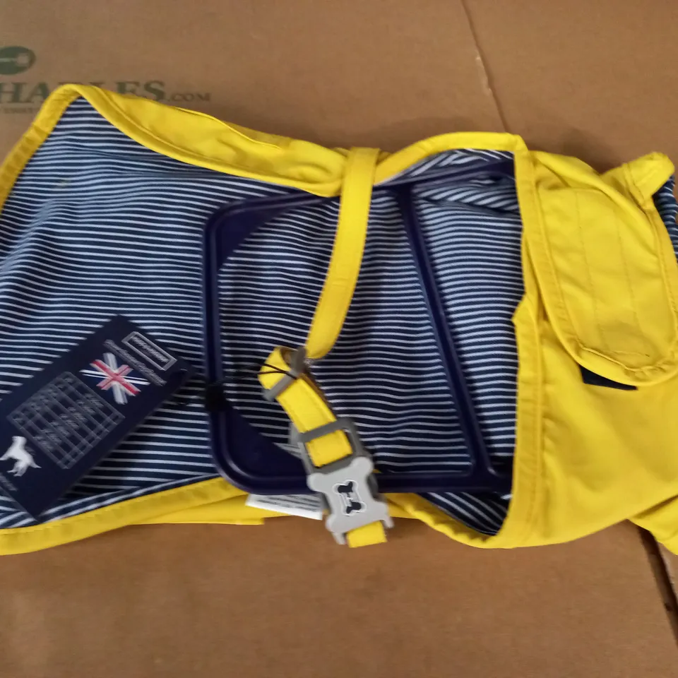 HUGO & HUDSON SHOWER RESISTANT DOG RAINCOAT - S 14"