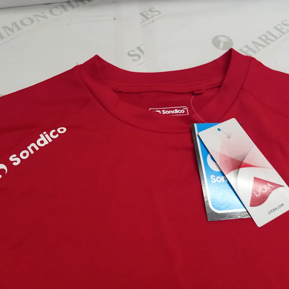 SONDICO RED LONG SLEEVE TOP - UK L