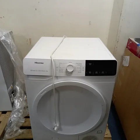 HISENSE DCGE801 FREESTANDING 8KG TUMBLE DRYER - WHITE COLLECTION ONLY