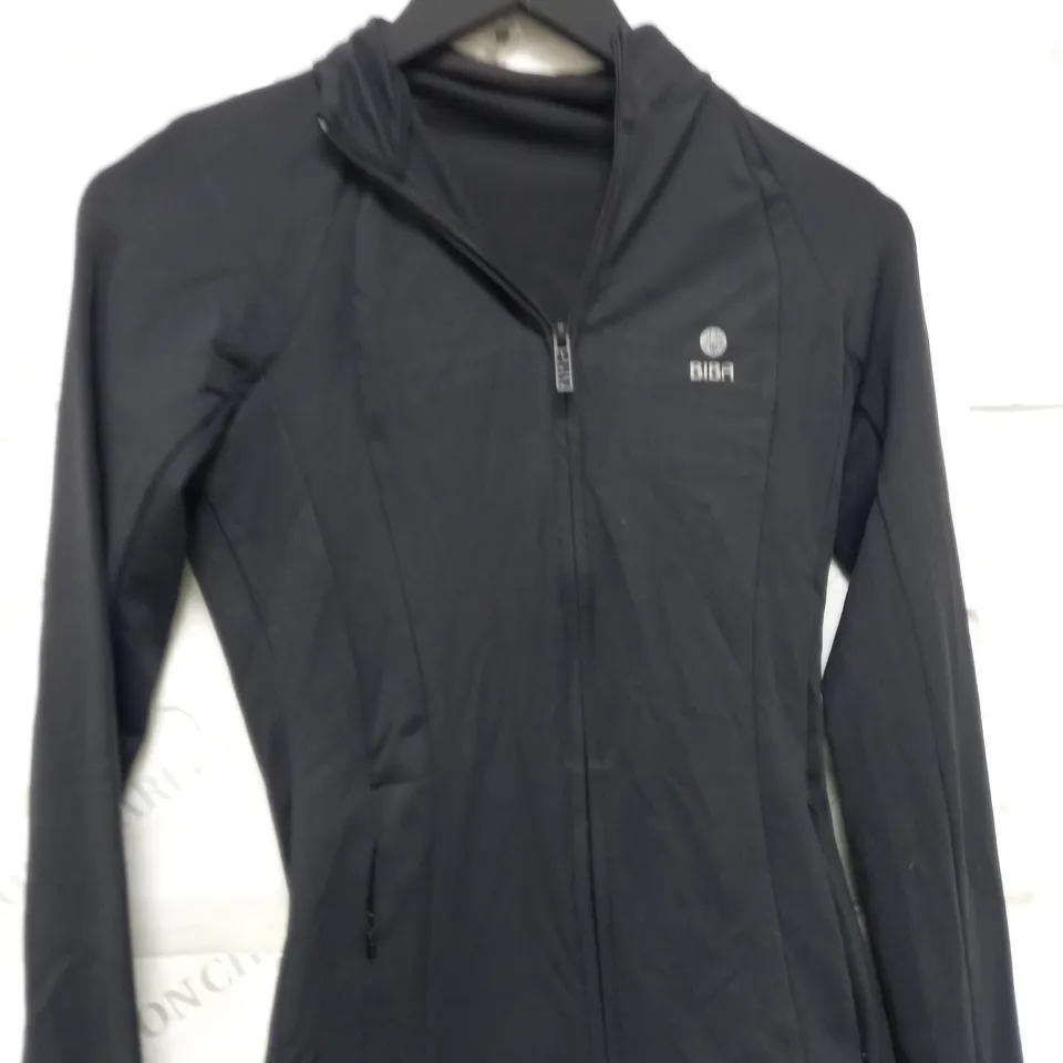 BIBA BLACK ACTIVE FITTED WOMANS JACKET - SIZE 8