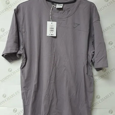 GYMSHARK POWER T-SHIRT IN PURPLE - LARGE