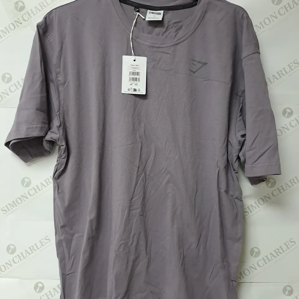 GYMSHARK POWER T-SHIRT IN PURPLE - LARGE