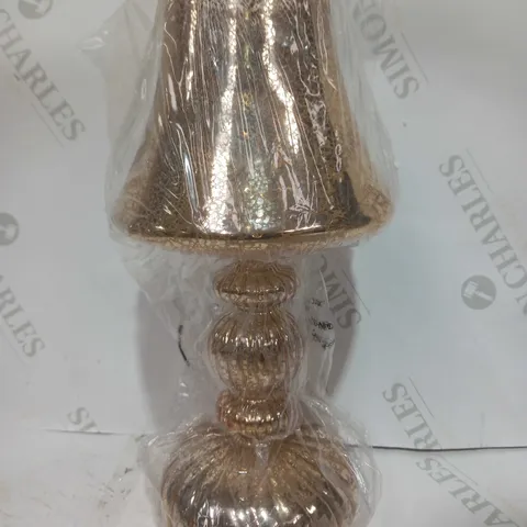 HOME REFLECTIONS PRE-LIT LED MERCURY GLASS LAMP GOLD