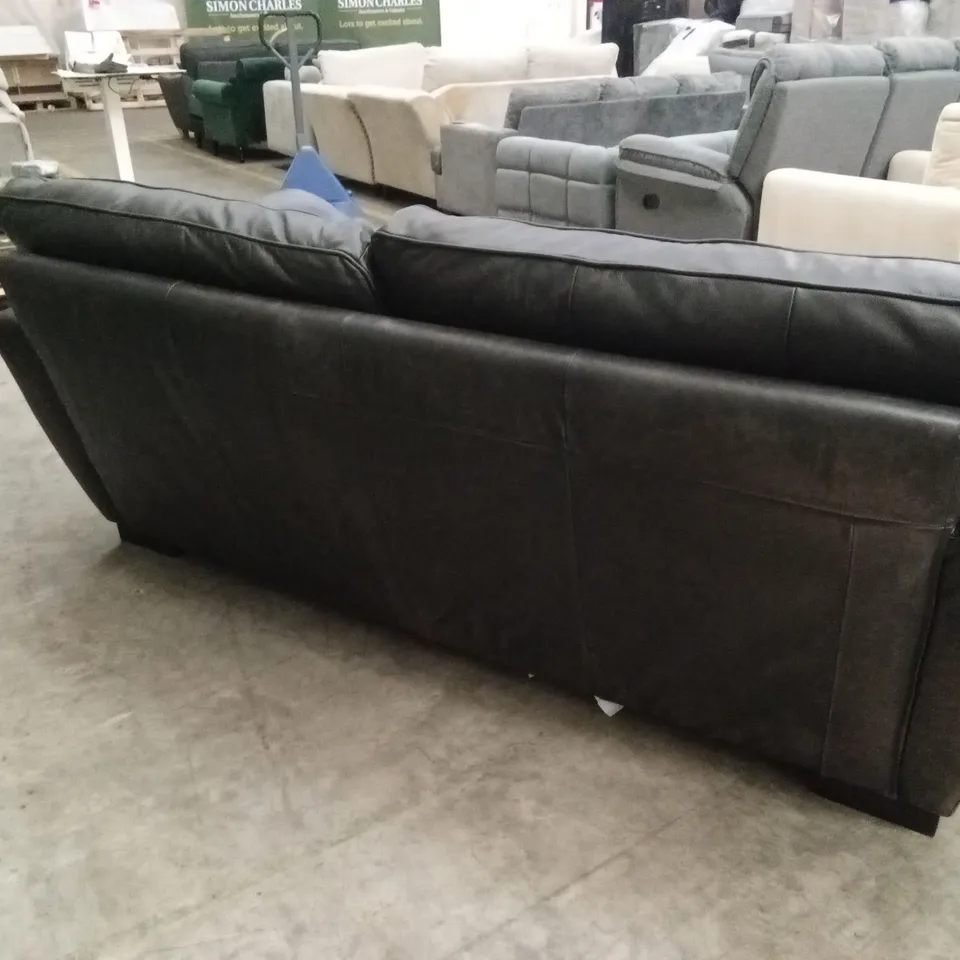 SONA ITALIAN LEATHER 3 SEATER SOFA RRP £1249