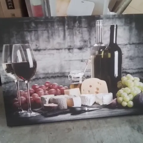 WINE AND CHEESE CANVAS ART