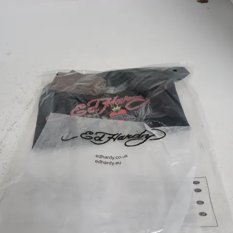 ED HARDY WOMEN'S NYC SKULL TOUR VEST TOP – CHARCOAL, UK SIZE S