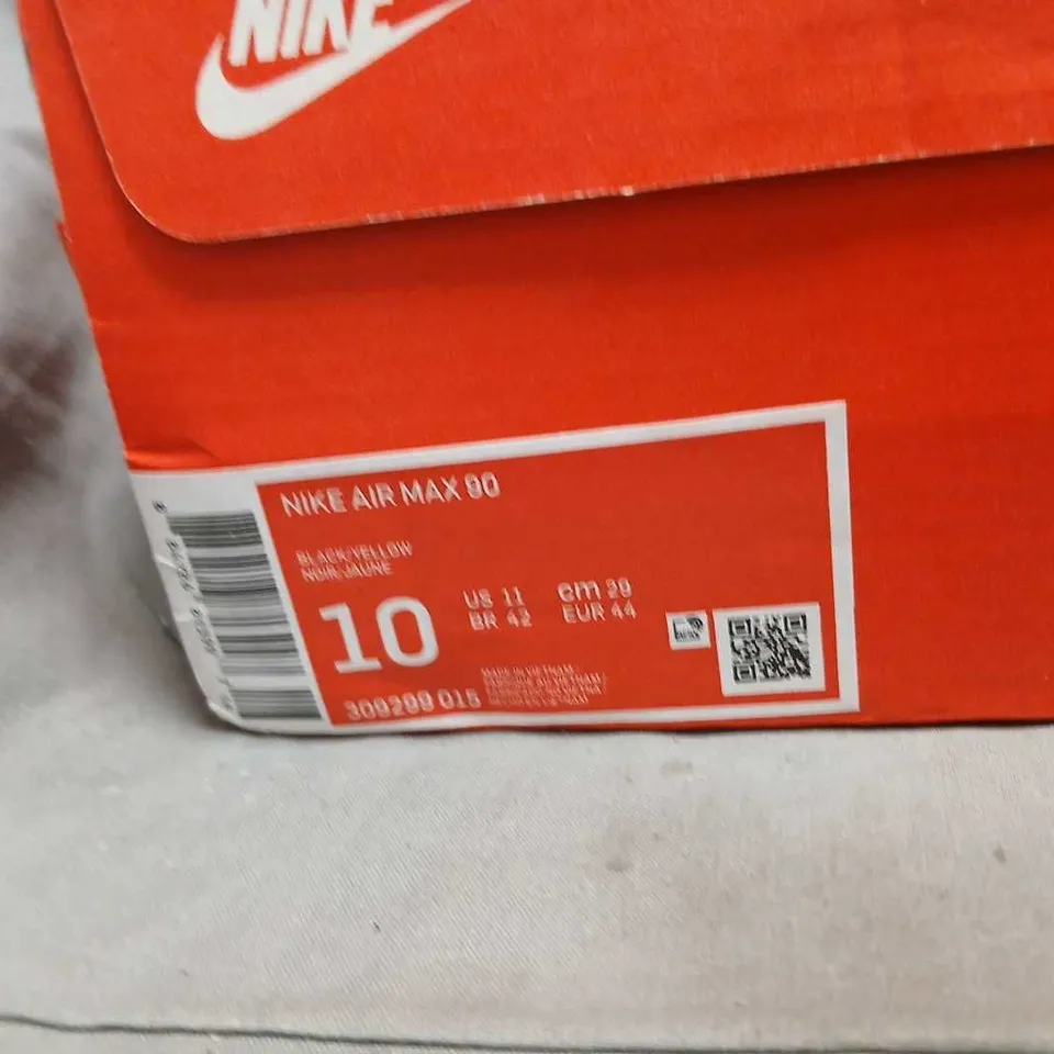 NIKE AIR MAX 90 TRAINERS – BLACK/BLACK, UK 10 (US 11, EUR 44)