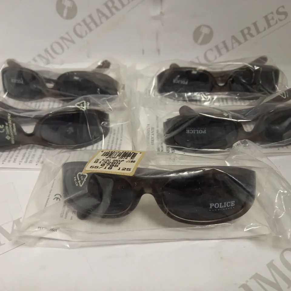 LOT OF 5 PAIRS OF POLICE SUNGLASSES