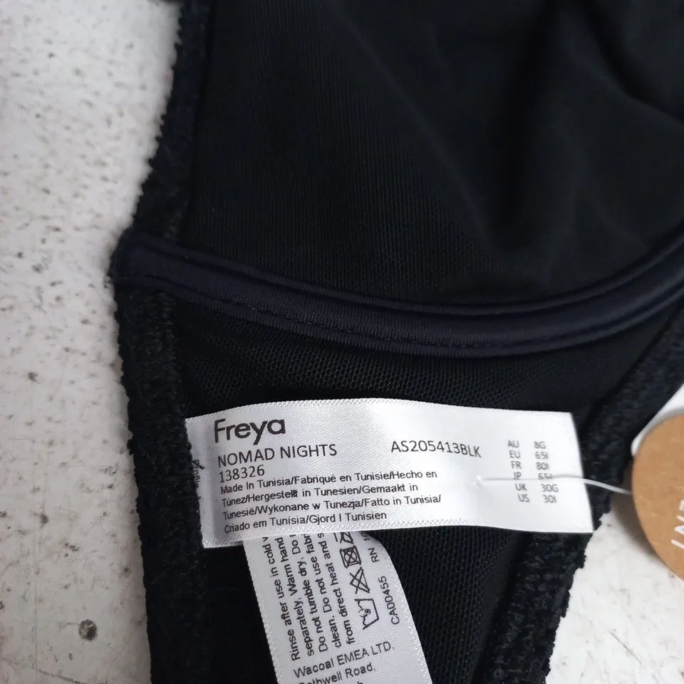 FREYA NOMAD NIGHTS BIKINI TOP - BLACK LACE, UK 30G