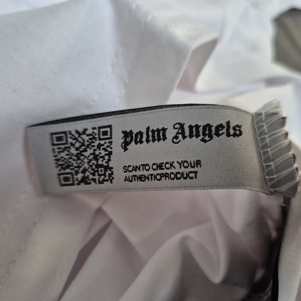 PALM ANGELS SHORT SLEEVE T-SHIRT IN WHITE SIZE SMALL