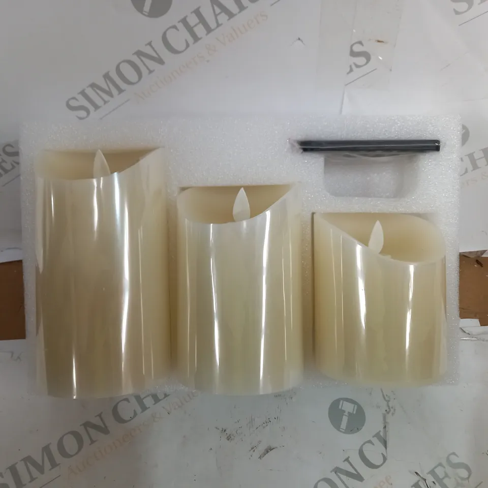 BOXED DESIGNER FLAMES LED CANDLES 