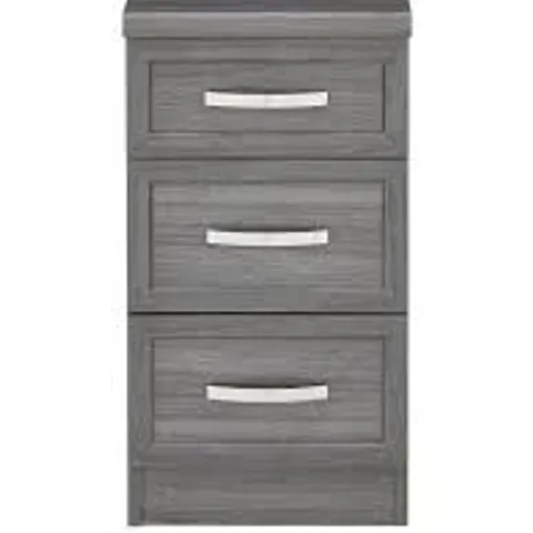 CAMBERLEY 3 DRAWER GRADUATED BEDSIDE CHEST