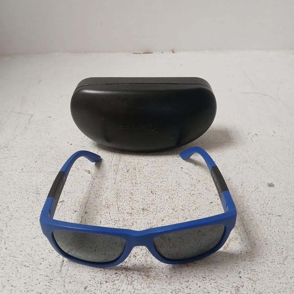 POLO RALPH LAUREN BLUE SUNGLASSES WITH BLACK HARD CASE