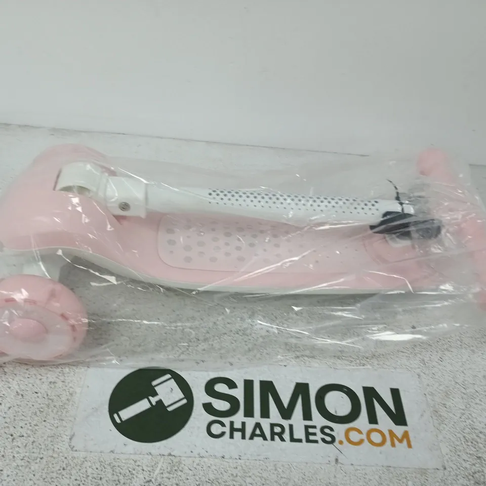 UNBRANDED KID'S THREE-WHEEL KICK SCOOTER IN PINK