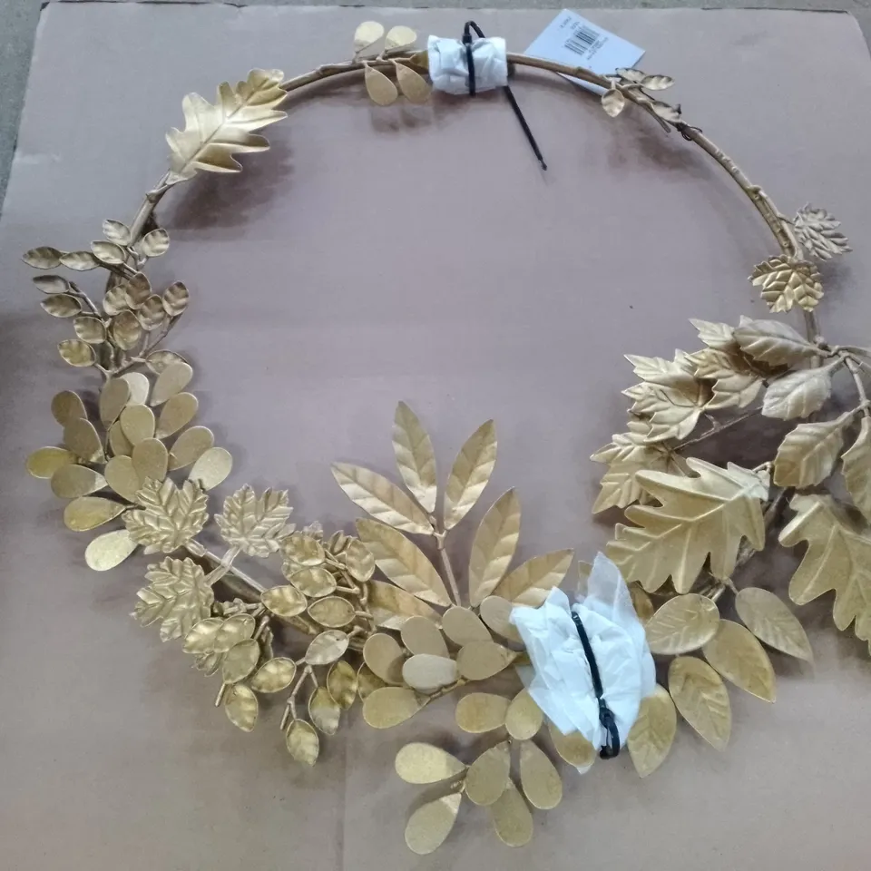 4 GOLDEN LEAVES WREATHS