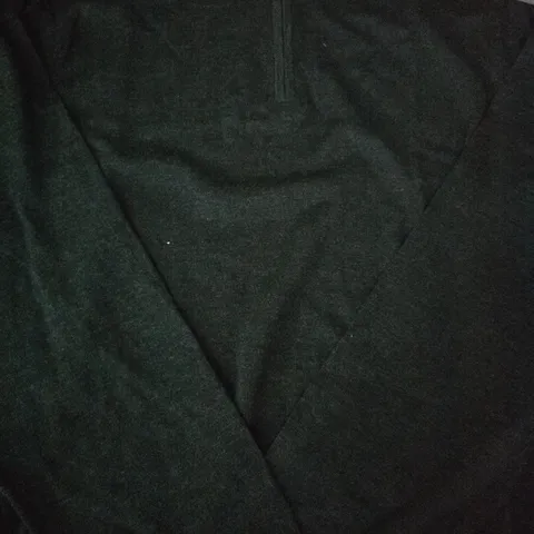 CHARLES TYRWHITT LONG SLEEVE 1/4 ZIP TOP IN CHARCOAL SIZE 2XL