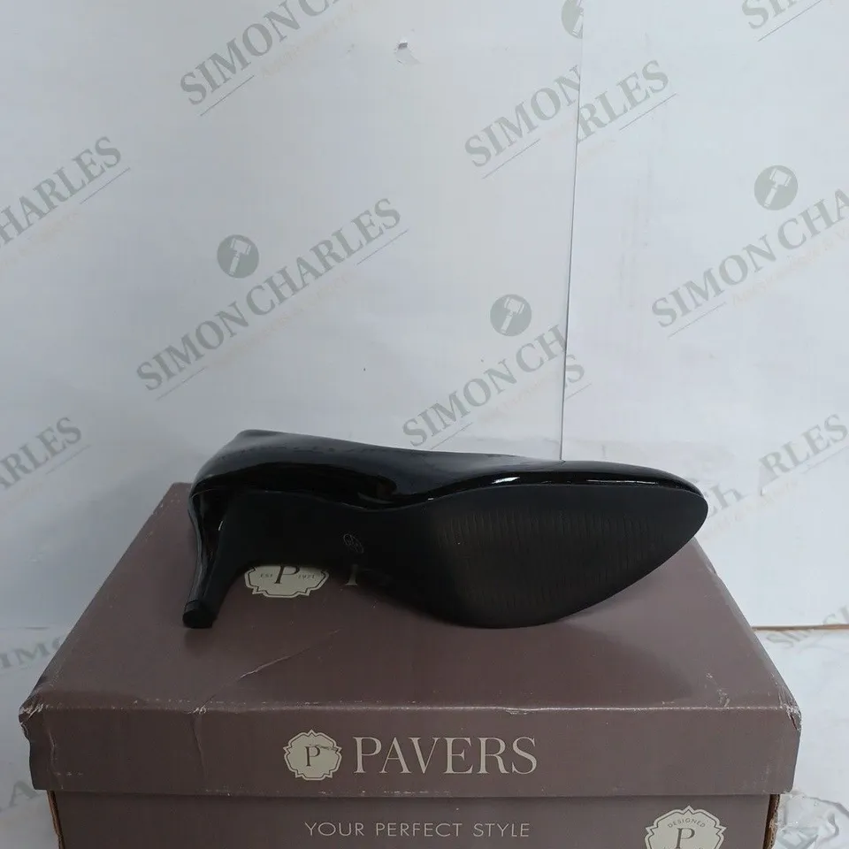 PAVERS LEATHER PLATFORM SHOES IN BLACK PENDANT - EUR 39