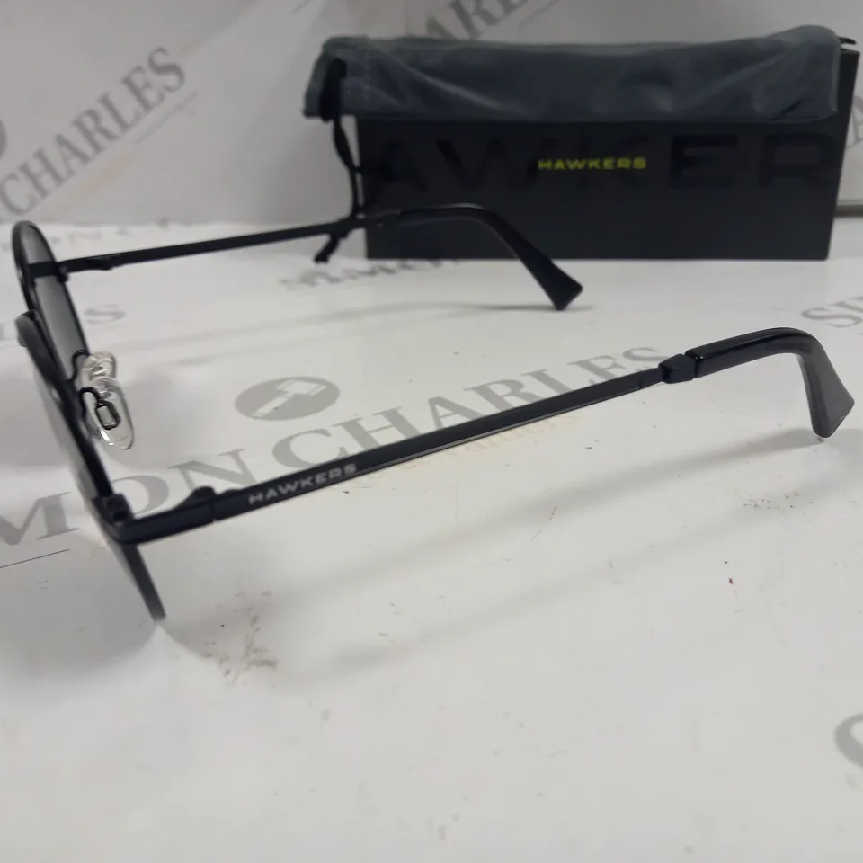 BOXED PAIR OF HAWKERS ROUND BLACK GLASSES
