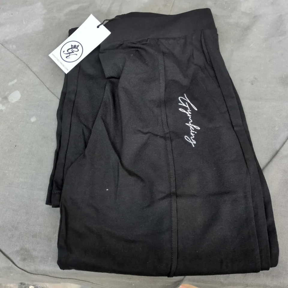 GK COTTON FLARED LEGGINGS – BLACK, UK 10 (EU 38, US 6)