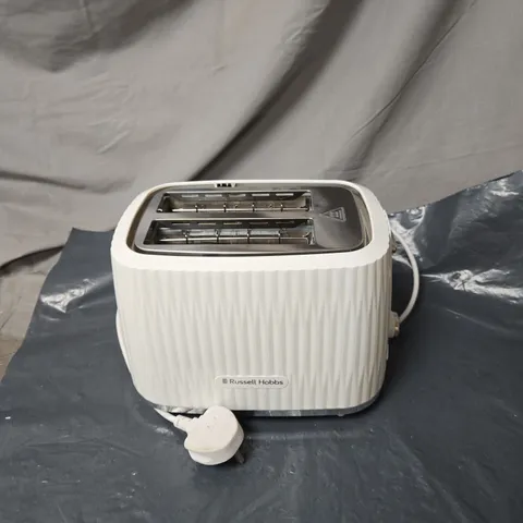 RUSSELL HOBBS WHITE TOASTER UNBOXED