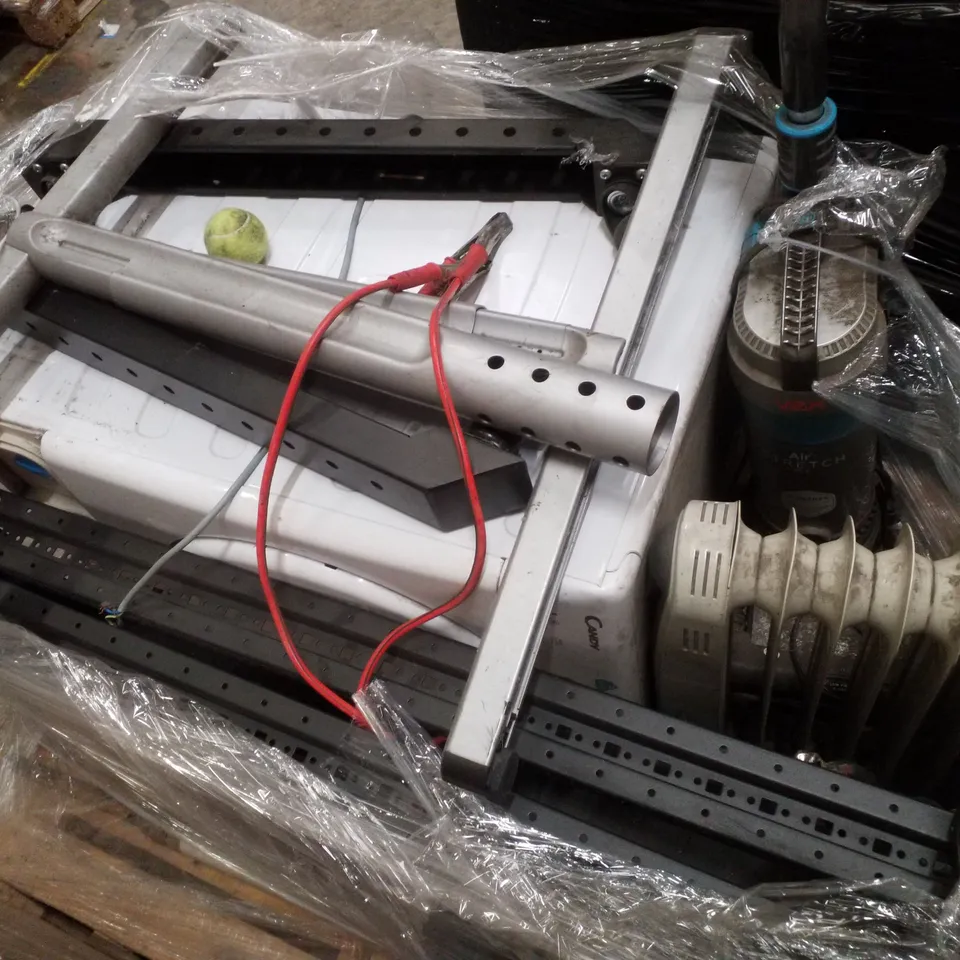 PALLET CONTAINING ASSORTED PRODUCTS INCLUDING CANDY 8KG CONDENSER DRYER, RADIATOR & VAX AIR STRETCH VACUUM