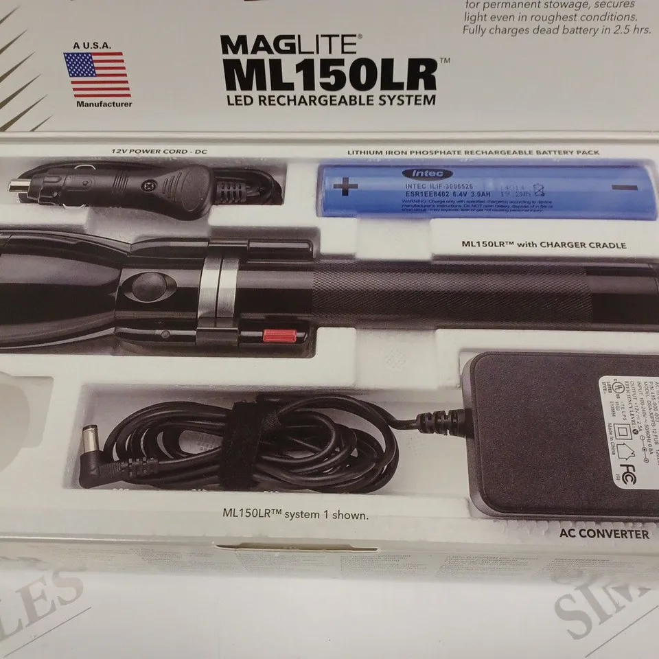 BOXED MAGLITEML150LR LED RECHARAGEABLE SYSTEM