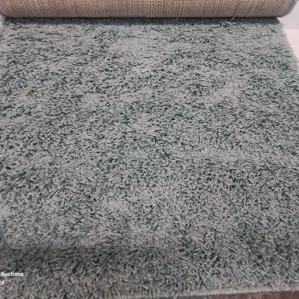 BRAND NEW PACO HOME 500 TWISTER 70X250CM TURQUOISE RUG