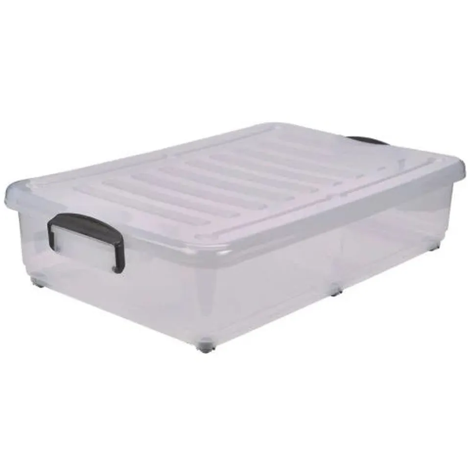 BOXED GENWARE MOBILE FOOD STORAGE CONTAINER WITH LID 40 LITRE (PACK OF 4)
