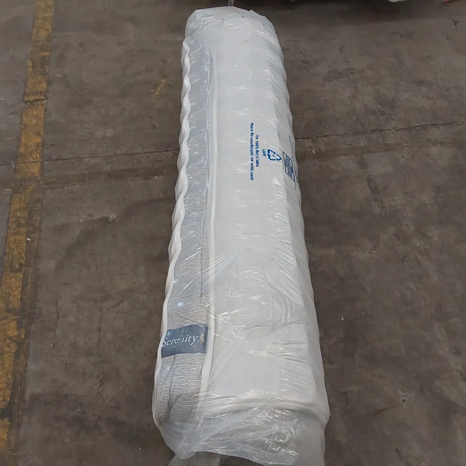 QUALITY BAGGED AND ROLLED 5' KINGSIZE SERENITY HYBRID COIL AND MEMORY FOAM MATTRESS