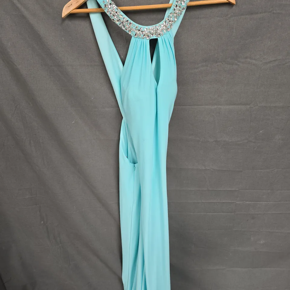 SEREADE PALE BLUE SEQUIN DRESS - SIZE 8 