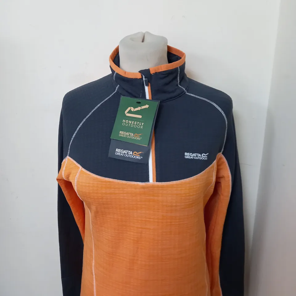 REGATTA WOMENS HEPLEY 1/4 ZIP TRACK TOP SIZE 10