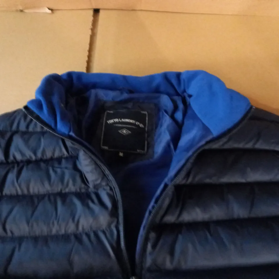 TOKYO LAUNDRY INSULATED NAVY ZIP THROUGH JACKET - M