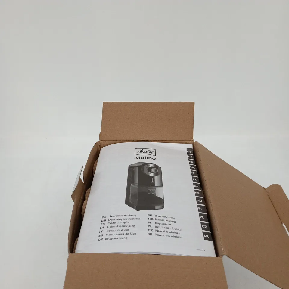 MELITTA MOLINO COFFEE GRINDER BOXED