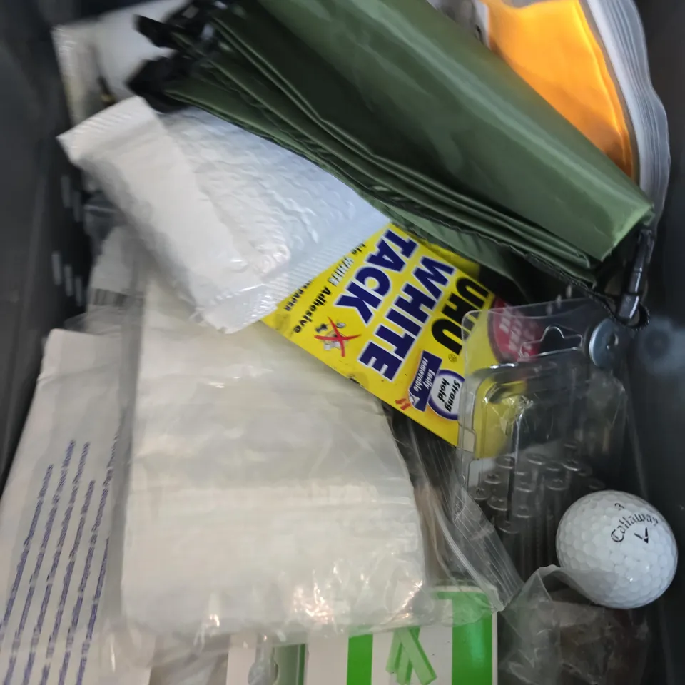 APPROXIMATELY 15 ASSORTED HOUSEHOLD PRODUCTS TO INCLUDE WHITE TACK , MOTH KILLER AND MEDICAL PATCHES