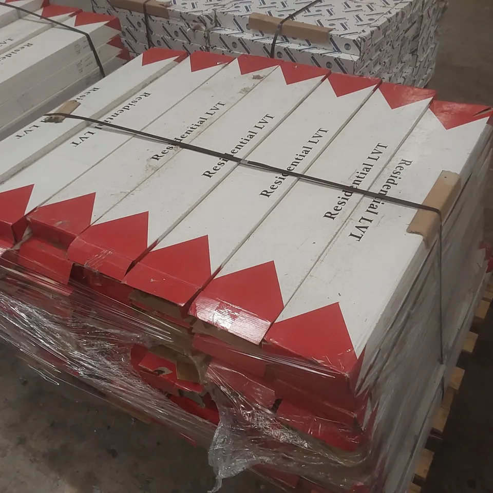 PALLET CONTAINING APPROXIMATELY 77x PACKS OF HOME DECOR OILED WOOD LUXURY VINYL TILES - 3.34M² PP
