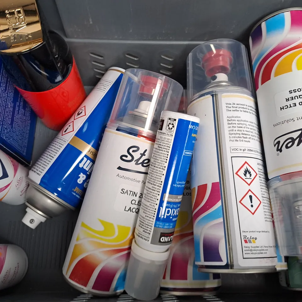 APPROXIMATELY 10 ASSORTED AEROSOL ITEMS IN INCLUDE PERFUMED SPRAY, ANTI-PERSPIRANT, ETC- COLLECTION ONLY