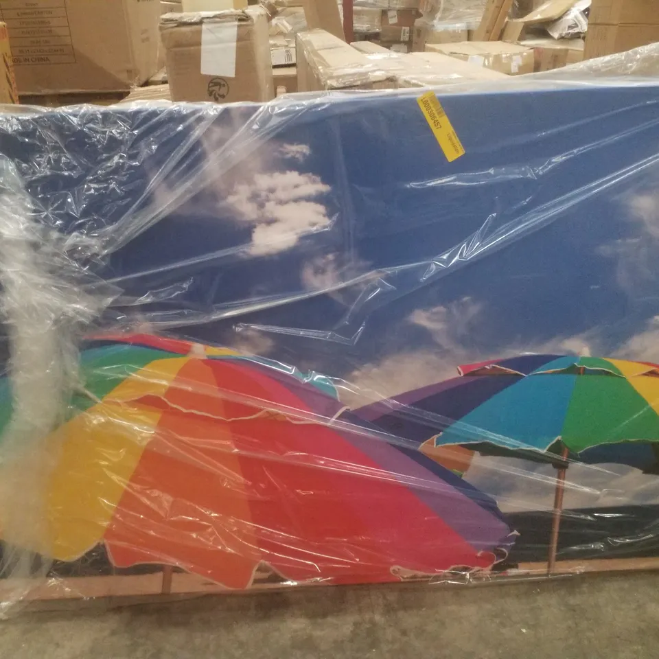 RAINBOW PARASOL - WRAPPED CANVAS PRINT