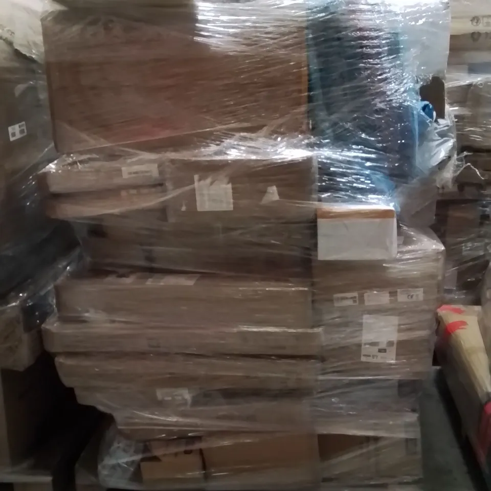 PALLET OF ASSORTED HOUSEHOLD GOODS AND PRODUCTS TO INCLUDE;BALL PIT,LED PROJECTION LIGHTS,PANS