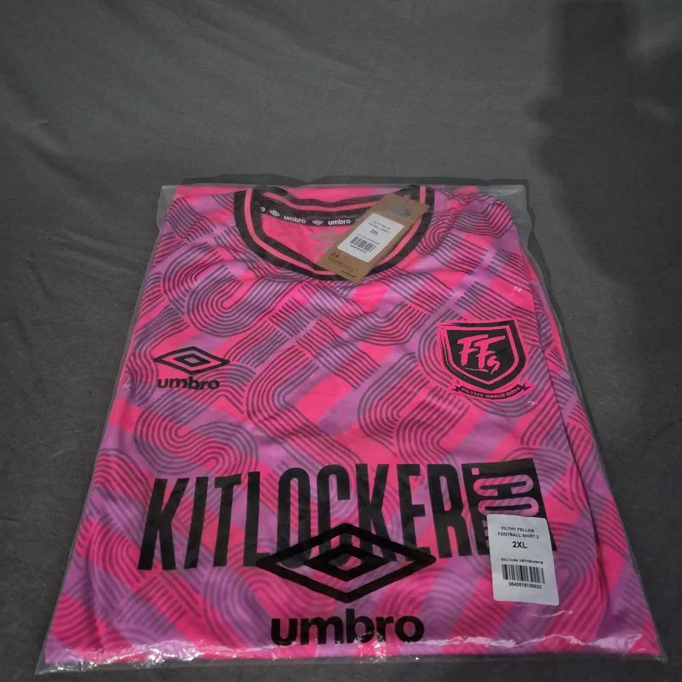 BAGGED FILTHYFELLAS UMBRO X LIMITED EDITION SHIRT - 2XL