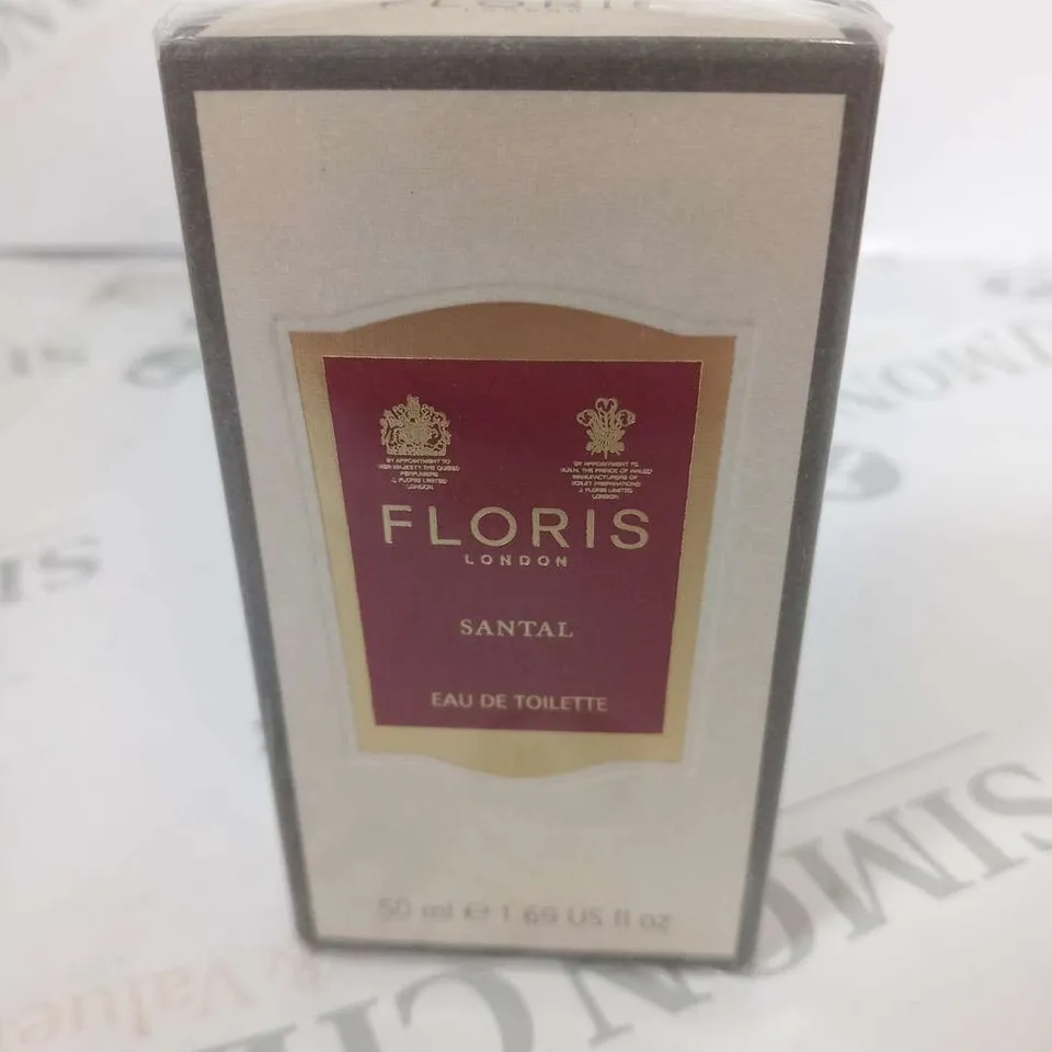 BOXED AND SEALED FLORIS LONDON SANTAL EAU DE TOILETTE 50ML