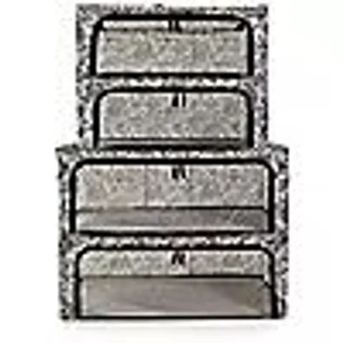 PERIEA SET OF 4 SMART FIT COLLAPSIBLE STORAGE BOXES