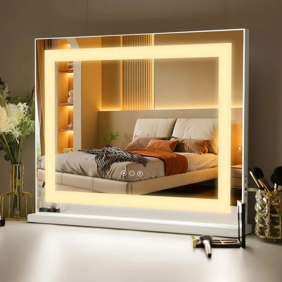 BOXED CADDY PRESTANO RECTANGLE LED METAL MIRROR (1 BOX)