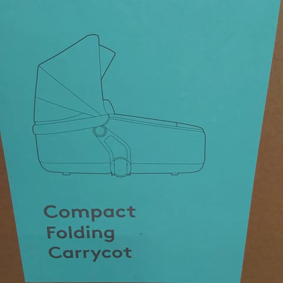 BOXED SILVER CROSS COMPACT FOLDING CARRYCOT - STONE 