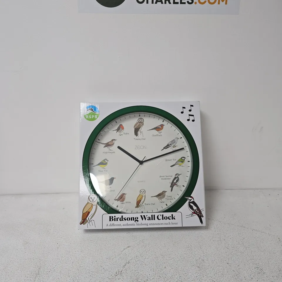 RSPB BIRDSONG WALL CLOCK