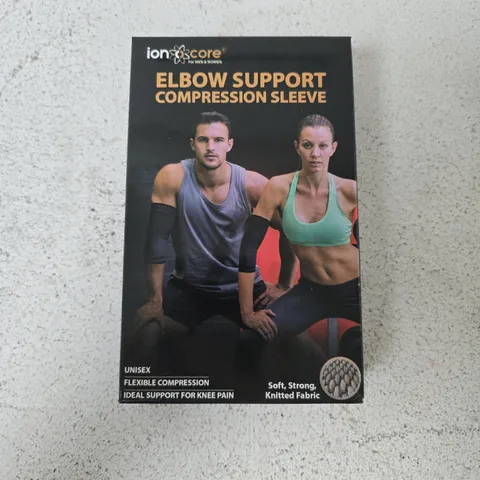 APPROXIMATELY 60 BOXED IONCORE ELBOW SUPPORT COMPRESSION SLEEVES