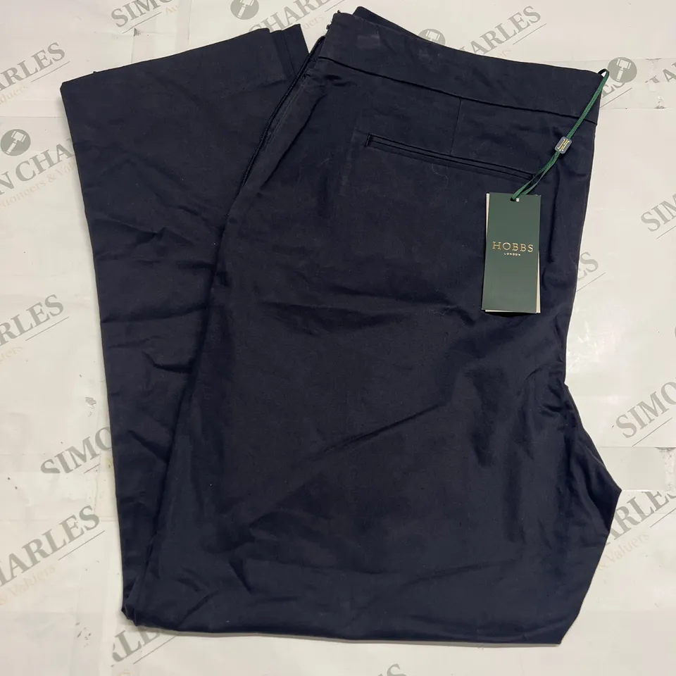 HOBBS LONDON KAYA CAPRI TROUSERS IN NAVY SIZE 14