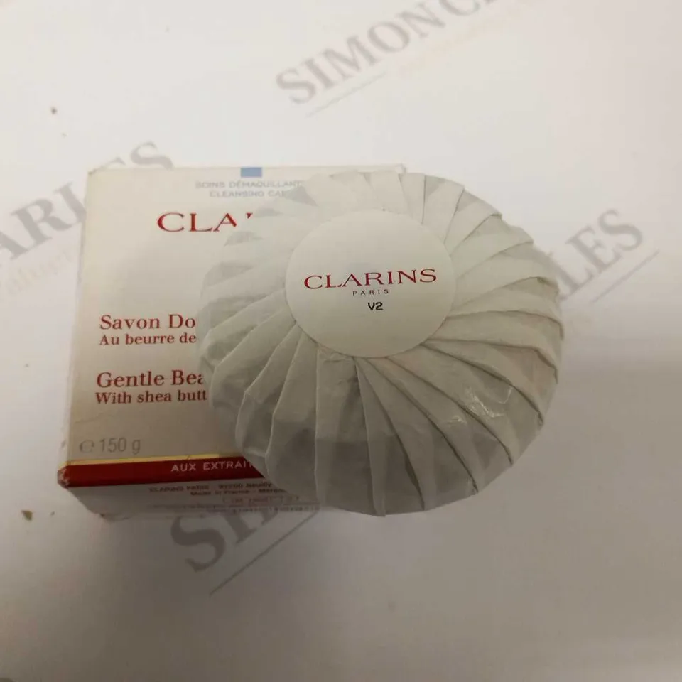 APPROXIMATELY 13 CLARINS PARIS GENTLE BEAUTY SOAP 150G EACH