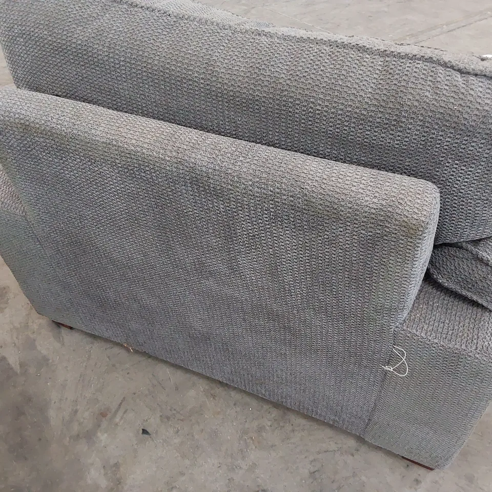 DESIGNER AYLESBURY EASY CHAIR GREY FABRIC 